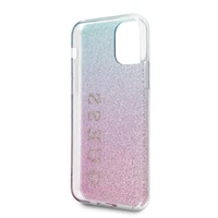 Guess GUHCN65PCUGLPBL iPhone 11 Pro Max - rozā/meln gradient Glitter