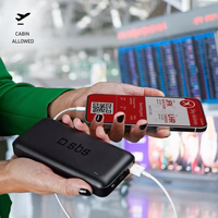 Portatīvais lādētājs SBS TTBB20000PD20K 20000 mAh 20W PD USB-C, USB-A, Micro-USB - melna