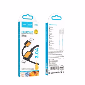 Кабель USB A to USB C Hoco 3A 1 м X108 чёрный