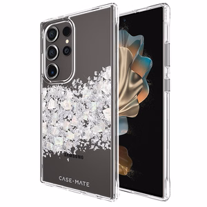 Case-Mate Karat vāciņš ierīcei Samsung Galaxy S24 Ultra, rotāts ar perlamutru, “A Touch of Pearl”