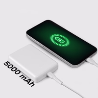 Portatīvais lādētājs SBS TEBB5000MAG1CW 5000 mAh USB-C, saderīga ar MagSafe - balta