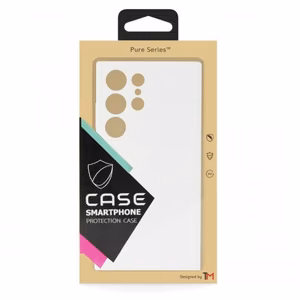 Phone Maciņš "TM Pure Silicone" priekš Samsung S918 S23 Ultra / Balts / (Blister)