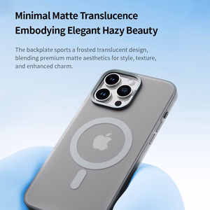 Rock Matte sērijas magnētiskais viedtālruņa apvalks Iphone 16 Pro Max melns