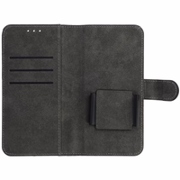 COMMON universāls grāmatas tipa viedtālruņa apvalks (IZMĒRS S) Iphone 12/13/Samsung S6/A5 2016/Xcover 4/S22/Huawei P8 2017, tumši zils