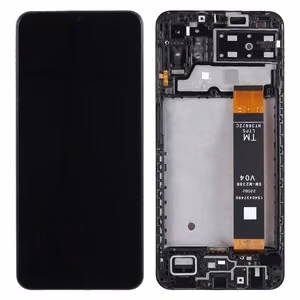 LCD ekrāns Samsung A135 A13 4G 2022 ar skārienekrānu ar rāmi melns ORG
