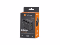 NATEC NETWORK CHARGER RIBERA USB-A+USB-C 20W PD