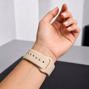 Tech-Protect silikona siksniņa Apple Watch 44 / 45 / 46 / 49 mm, bēša