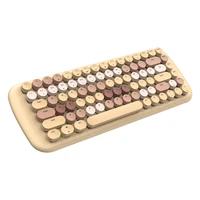 MOFII bezvadu mehāniskā tastatūra ar Bluetooth ROMI 2.4G (brūna)