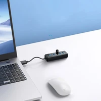 Hub Orico PW4U-U3 USB-A / 4x USB-A 3.0 - melns