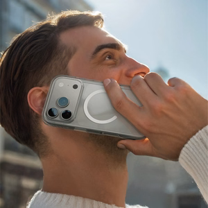 AmazingThing Titan Pro viedtālruņa apvalks iPhone 17 Pro, saderīgs ar MagSafe - caurspīdīgs