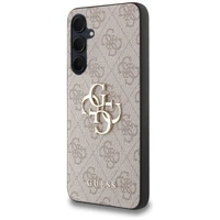 Guess 4G Big Metal Logo viedtālruņa apvalks Samsung Galaxy A35 - rozā