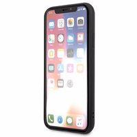 Karl Lagerfeld Saffiano Karl&Choupette Galvas viedtālruņa apvalks iPhone XS Max - melns