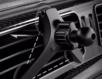 Blavec auto turētājs BH-09 magnets pie gaisa ventiļa (BH09-MAVB) melns