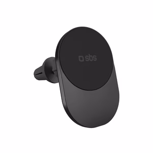 Qi2 bezvadu lādētāja turētājs SBS TESUPPVENTWIRQI215W, saderīgs ar MagSafe - melns