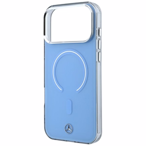 Mercedes Double Layer Iconic Logo vāciņš modelim iPhone 18 Pro Max / 17 Pro Max, saderīgs ar MagSafe – zils