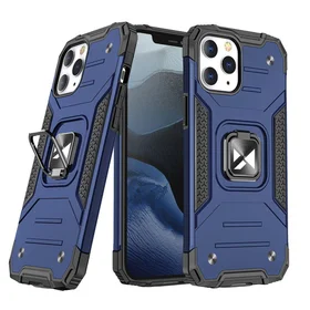 Wozinsky Ring Armor Case statīvs izturīgs viedtālruņa apvalks iPhone 13 Pro zils