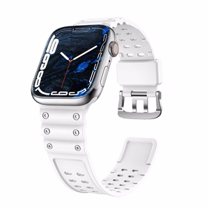 Siksniņa Triple Protection Apple Watch 38 / 40 / 41 mm aproce – balta