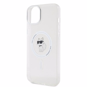 Viedtālruņa apvalks Karl Lagerfeld IML Choupette Magnētiskais MagSafe iPhone 15 Plus - caurspīdīgs (m)