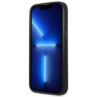 Guess GUHCP14LPSATLG iPhone 14 Pro 6.1 "sudraba/sudraba cietais apvalks SaffianoTriangle Logo