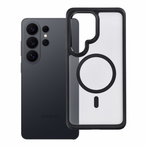 Maciņš Samsung S26 ULTRA Forcell F-Protect Smoke Hybrid Premium saderīgs ar MagSafe melns