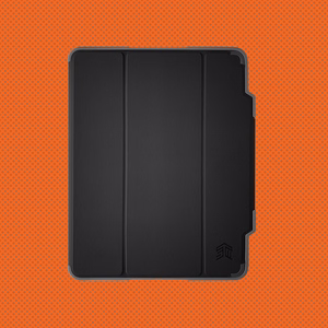 STM Dux Plus - izturīgs maciņš priekš iPad 11" (2025) / 10.9" (2022) MIL-STD-810G ar Apple Pencil turētāju (melns) EDU/COM versija