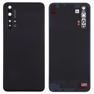 Aizmugurējais vāciņš Huawei Nova 5T melns oriģināls (lietots, Grade C)