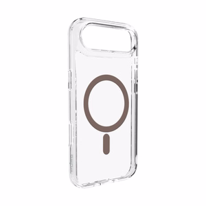Puro Lite Mag TPU+PC magnētiskais viedtālruņa apvalks iPhone 17 Air - caurspīdīgs ar brūnu gredzenu