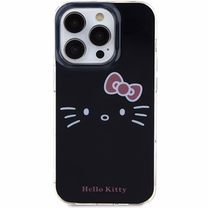 Hello Kitty IML Kitty Face viedtālruņa apvalks iPhone 13 Pro / 13 - melns