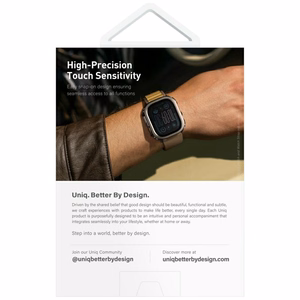 Чехол с закалённым стеклом Uniq Voute для Apple Watch Ultra 49мм - чёрный