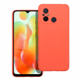 Silikona viedtālruņa apvalks persikas krāsas