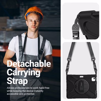 Crong Defender Plus - Rugged maciņš Samsung Galaxy Tab A11+ 10.9" (melns)