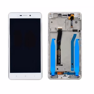 LCD displejs saderīgs ar Xiaomi Redmi 3 / 3S balts ar rāmi HQ