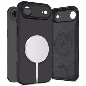 Tech-Protect Silicone magnētiskais viedtālruņa apvalks iPhone 17 Air - melns