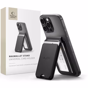 Tech-Protect MagWallet Stand MagSafe Universal viedtālruņa apvalks - melns