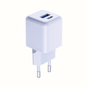 Balts 3mk Hyper GaN tīkla lādētājs, 20 W, QC4+/PD/PPS, USB 1A1C, ES