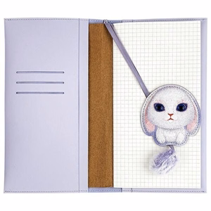 NIMMY komplekts 2in1 piezīmju grāmatiņa + pildspalva BIG EYED PET 2.0 Trusis violeta