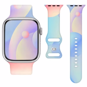 Silikona siksniņa Apple Watch 38/40/41 MM (97+110) krāsaina