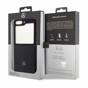 Mercedes Leather Urban чехол для Samsung Galaxy Z Flip 5 - чёрный
