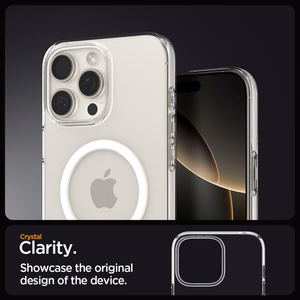 Spigen Liquid Crystal Mag Magnētiskais viedtālruņa apvalks iPhone 16 Pro - caurspīdīgs