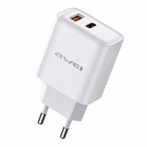 Charger Awei PD81-EU 22.5W USB-A/USB-C white