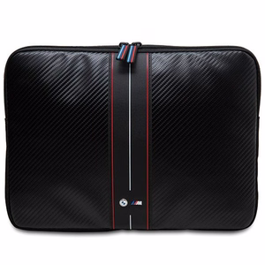 BMW Carbon & Red Stripe apvalks 16" klēpjdatoram - melns