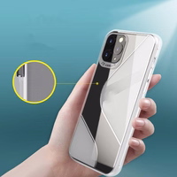 S-Case elastīgs aizsargapvalks TPU apvalks Huawei P40 Lite E melns