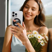 Joyroom JR-ZS500 magnētiskais gredzens, saderīgs ar MagSafe turētāju - melns