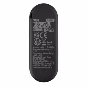 GreenBlue GB741 – āra Wi-Fi temperatūras un mitruma sensors, IP65, 3,0 V, 2× LR03