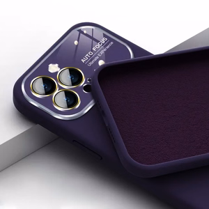 Mīksts silikona objektīva apvalks Iphone 13 Pro Max - violeta