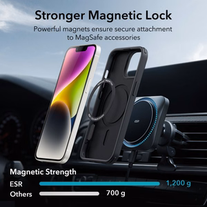 ESR Classic Hybrid Halolock Magnētiskais viedtālruņa apvalks MagSafe iPhone 14 Plus - Melns