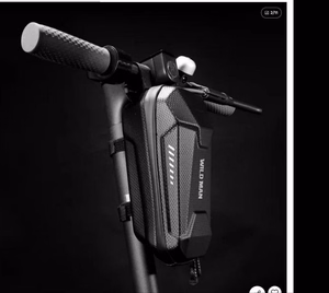WILDMAN ceļojumu soma velosipēda rāmim ar rāvējslēdzēju, 1,2L (4 "- 7"), ES10, melna