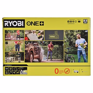 Ryobi 18V ONE+ RY18PW22A-0 – akumulatora augstspiediena mazgātājs