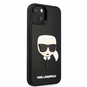 Karl Lagerfeld 3D Rubber Karl's Head maciņš iPhone 13 / 14 / 15 melns