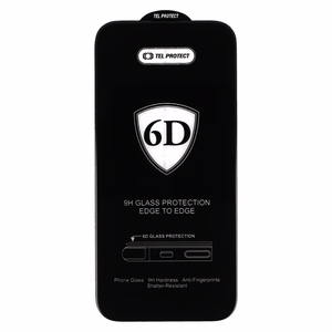 Tel Protect Full Glue 6D Tempered Glass for SAMSUNG GALAXY S22/S23 BLACK (with fingerprint unlock) - 10 PACK